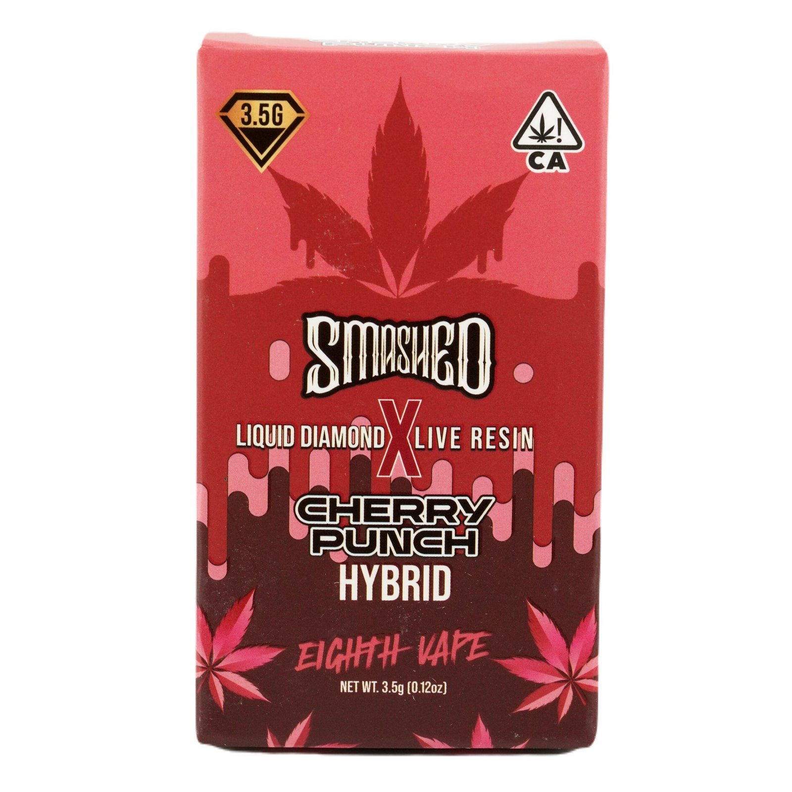 IMG_2139.jpg Smashed Cherry Punch Disposable | (Hybrid) | Smashed Liquid Diamond X Live Resin Vape 3.5g - Image 1