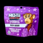 Mighty Munchies Neon Worm Cannabis Infused Gummies | 2400MG