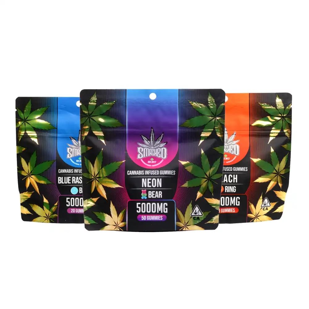 sm8.jpeg Smashed Thc Gummies 5000MG | Neon Sour Bear Gummies - Image 1