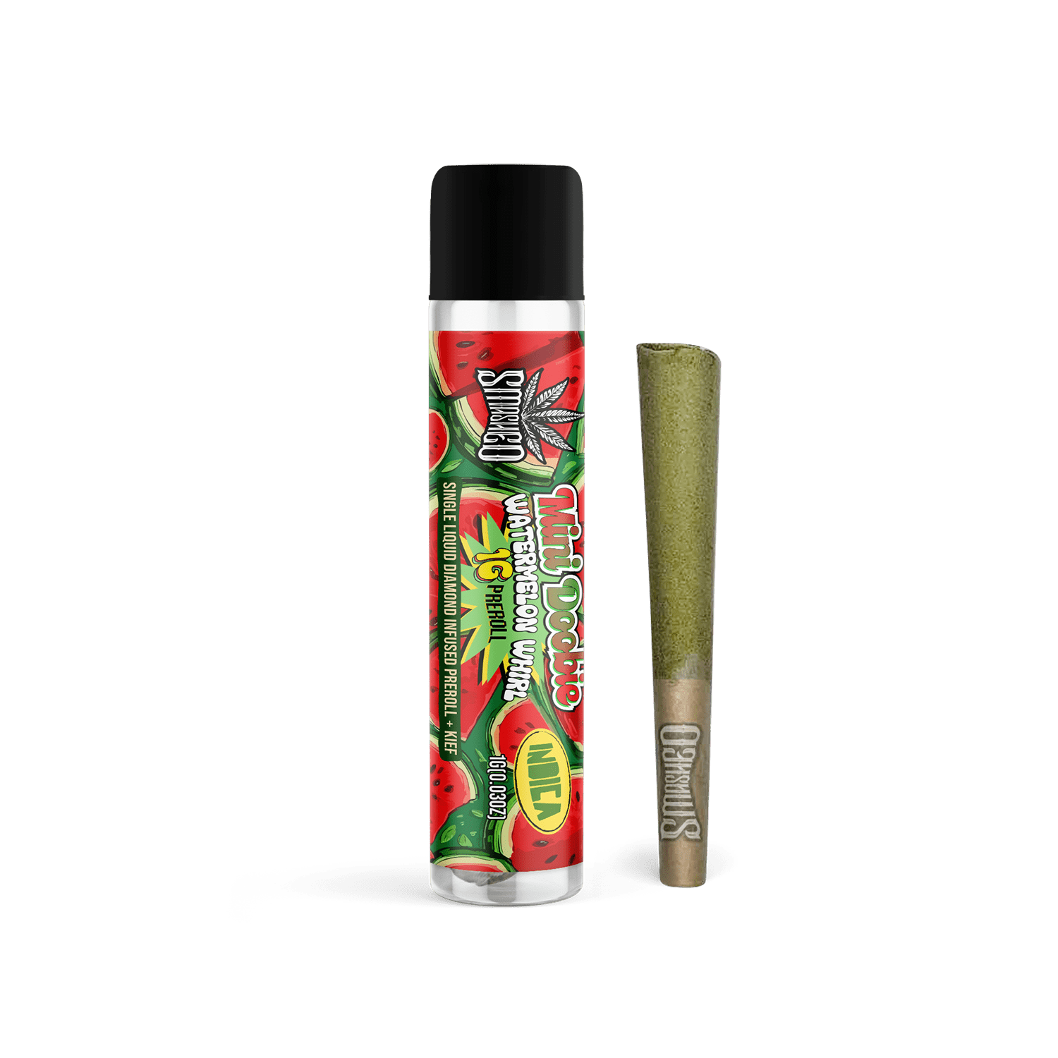 mini-doobie-liquid-diamond-watermelon-whirl-preroll-indica-smashed-brand-1643574 Smashed Mini Doobie Liquid Diamond Watermelon Whirl Preroll