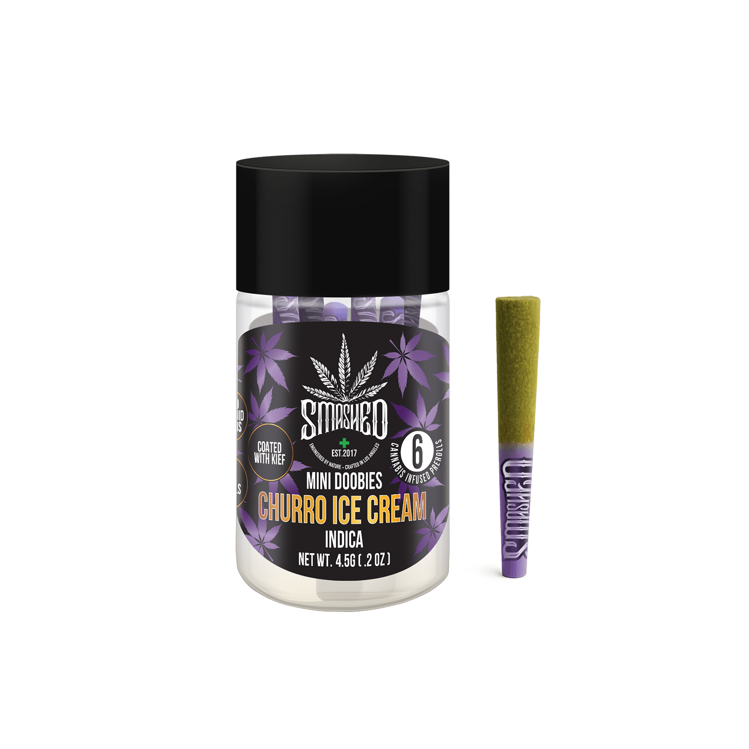 mini-doobies-liquid-diamond-churro-ice-cream-indica-6-pack-smashed-brand-9116472 Smashed Mini Doobies Liquid Diamond Churro Ice cream