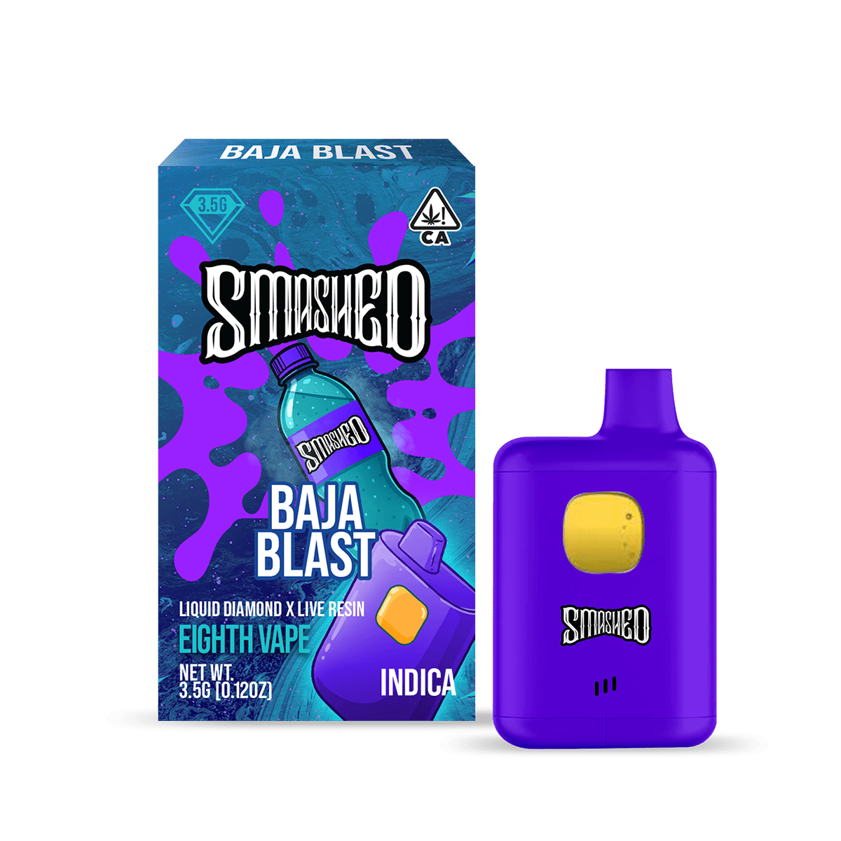 smashed-35g-baja-blast-ld-x-lr-disposable-indica-smashed-brand-1661441 Smashed 3.5g Baja Blast LD x LR Disposable