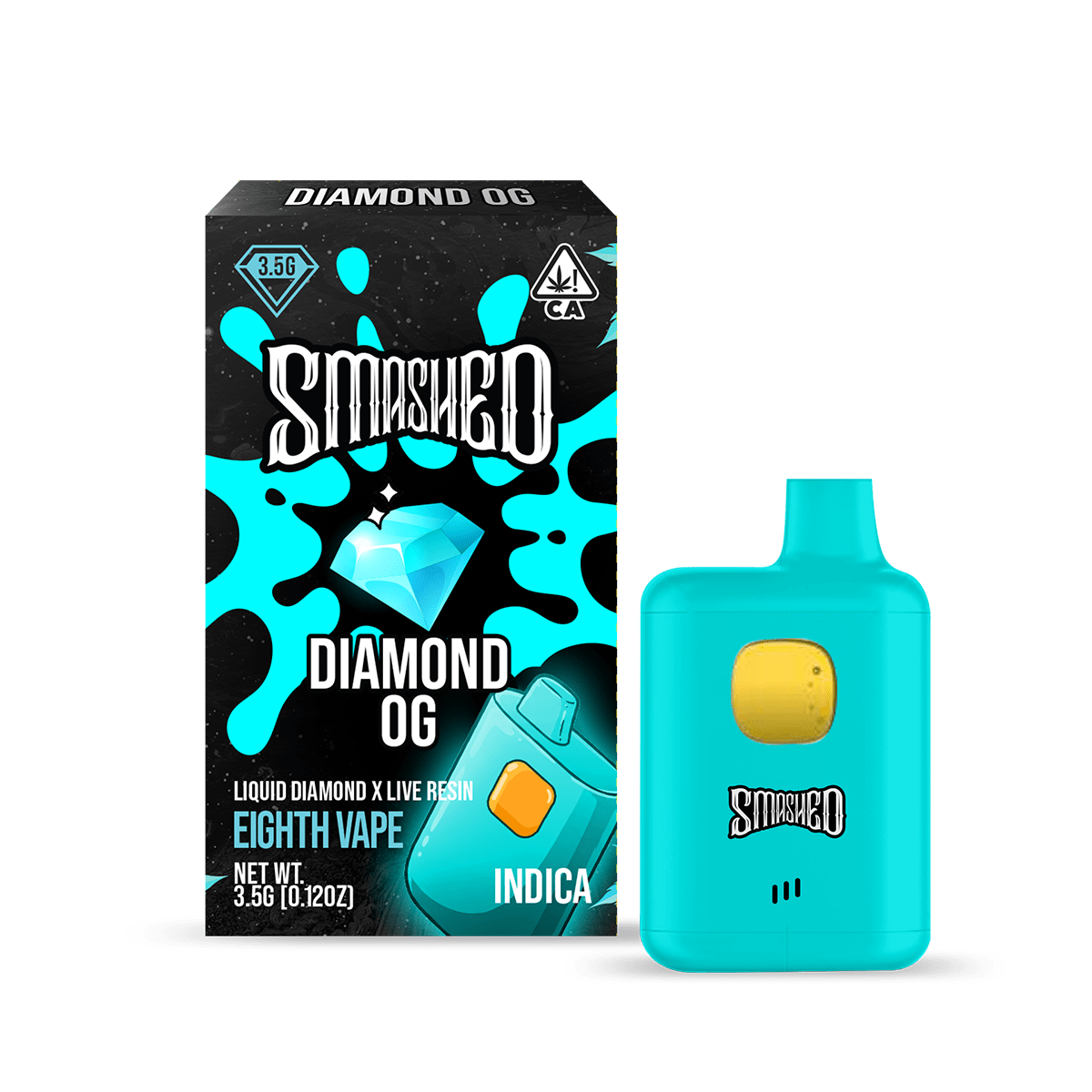 smashed-35g-diamond-og-ld-x-lr-disposable-indica-smashed-brand-9357929 Smashed 3.5g Diamond OG LD x LR Disposable