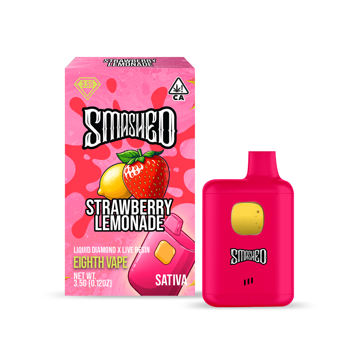 smashed-35g-strawberry-lemonade-ld-x-lr-disposable-sativa-smashed-brand-6338052 Smashed 3.5g Strawberry Lemonade LD x LR Disposable