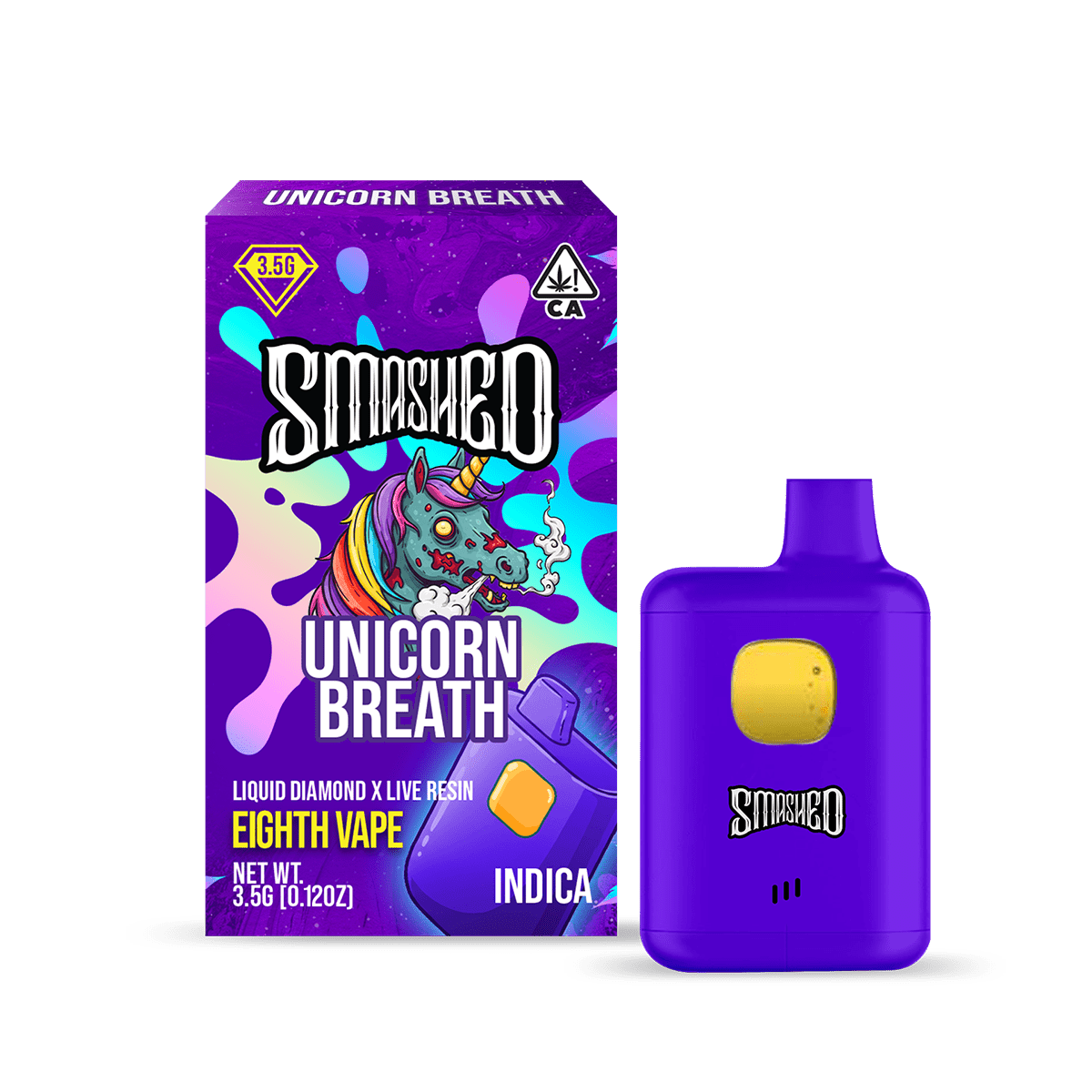 smashed-35g-unicorn-breath-ld-x-lr-disposable-indica-smashed-brand-7235642 Smashed 3.5g Unicorn Breath LD x LR Disposable